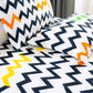 Elegant Comfort Luxury Soft Bed Sheets Chevron Pattern 1500 Thread Count Percale Egyptian Quality Softness Wrinkle And Fade Resi
