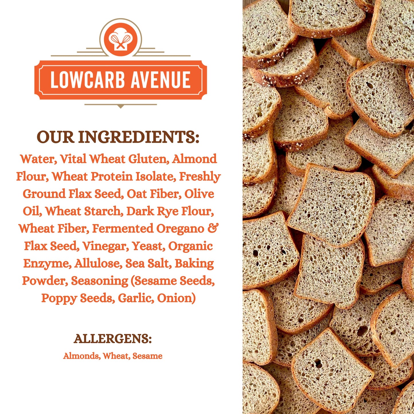 Low Carb Avenue - Artisan Keto Bread | 7g Protein & 2g Net Carbs | Low Calorie, Vegan, Sugar Free | Fresh, Sliced, Multigrain Br