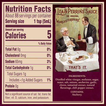 Lea & Perrins Worcestershire Sauce, 15 fl oz Bottle, Original Flavor