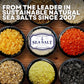 Garnishing Hand Harvested Sea Salt Grains, Baja Fleur de Sel Grain Salt, for Baking and Cooking and Fishing, 4 oz Bag