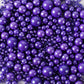 Kasvan Purple Pearl Sugar Sprinkles - Edible Candy Pearls 130G/4.58 Oz, Mix Size, Baking Cake Decorations, Ice Cream Toppings An