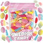 BUBS Swedish Candy Mix 1.5 Pound Bag With 14 Flavor Variety, Sweet and Sour Foam and Gummy Candy - BUBS, Ahlgrens Bilar, S-Mrke,