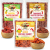 Mexican Fruit Candy 3-Pack, Dulces Mexicanos, Mango Chamoy, Pineapple Chile, And Tamarind Chile, Sweet And Spicy Candies Assortm