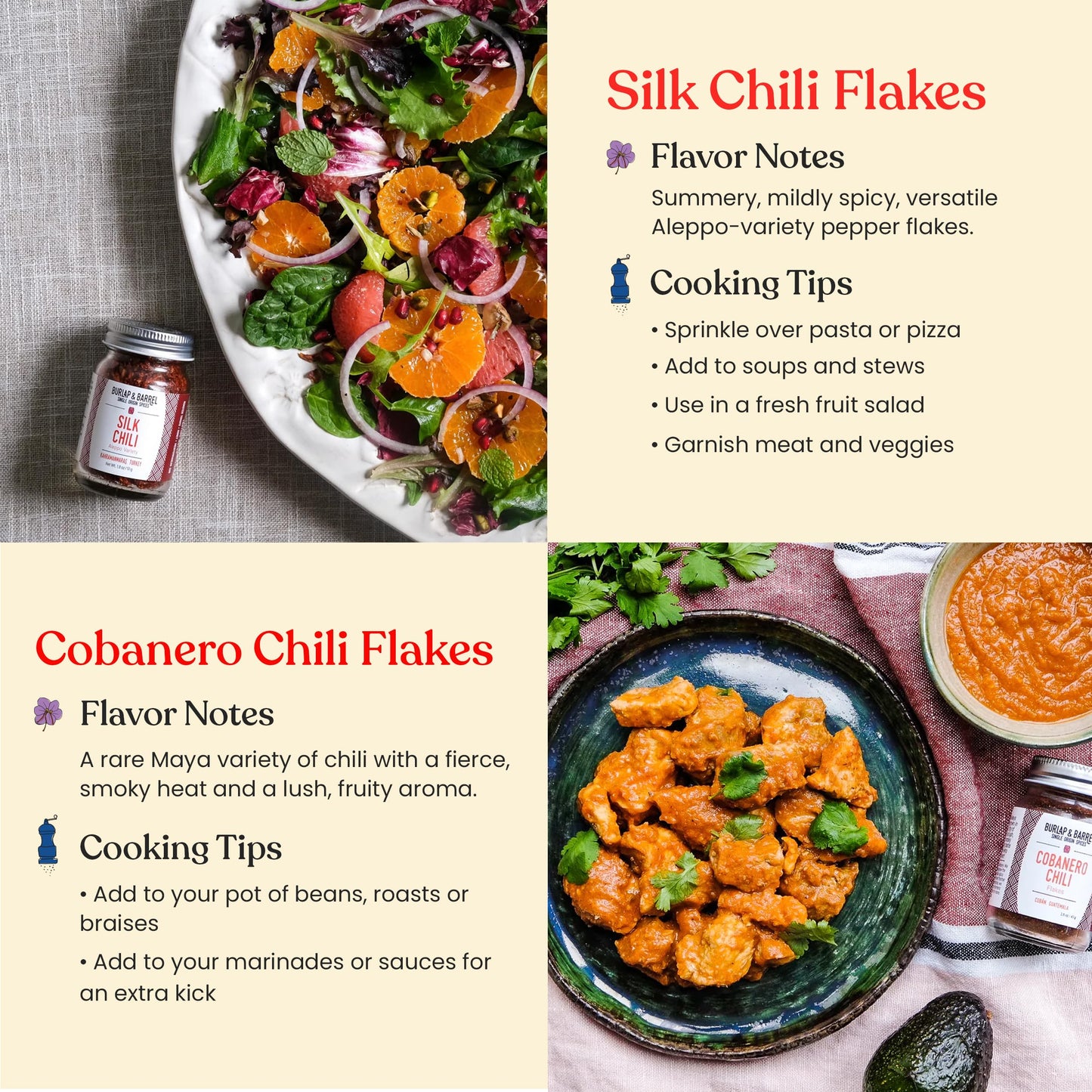 Burlap & Barrel Chili 6-Pack Gift Set - As Seen On Shark Tank - 6 Of Our Favorite Chilis From Around The World- Includes Mild, Medium & Hot Chilis - Kitchen Gift For Cooks - 6 Full Size Jars