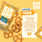 FitJoy Tangy Dijon Mustard Pretzels (Pack of 6, 4.5 Oz) - Dairy, Nut & Gluten Free Snacks - Grain Free Cassava Root & Chickpea F