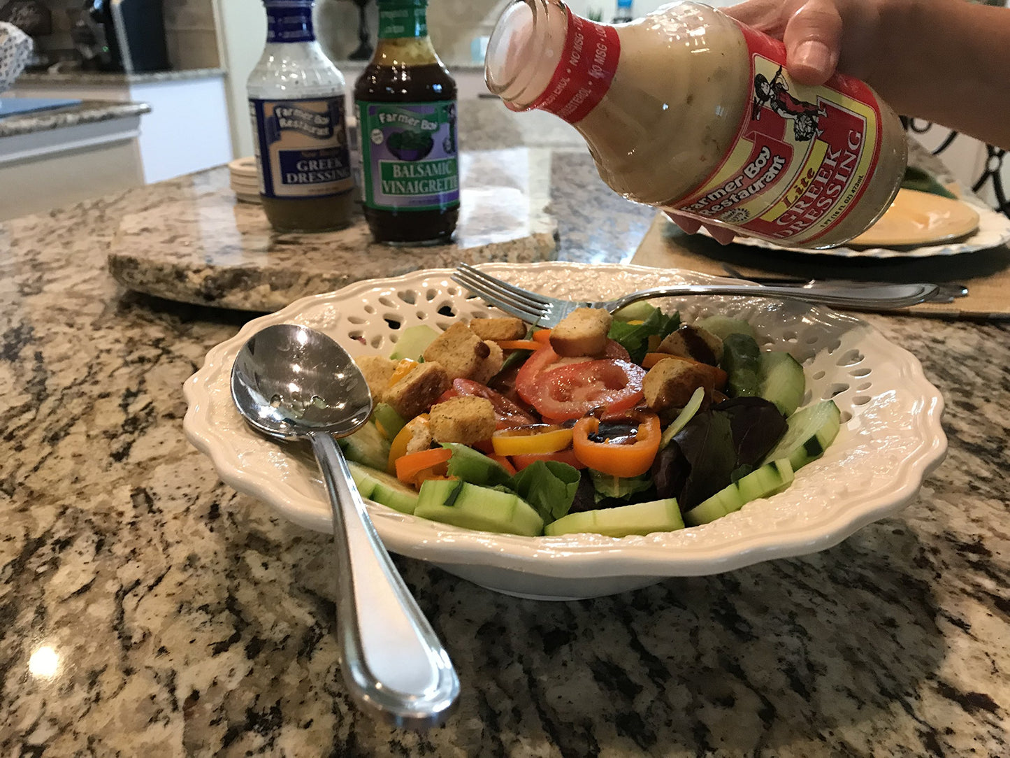 Farmer Boy Greek Lite Salad Dressing 16 Oz With Exclusive Recipe Ebook