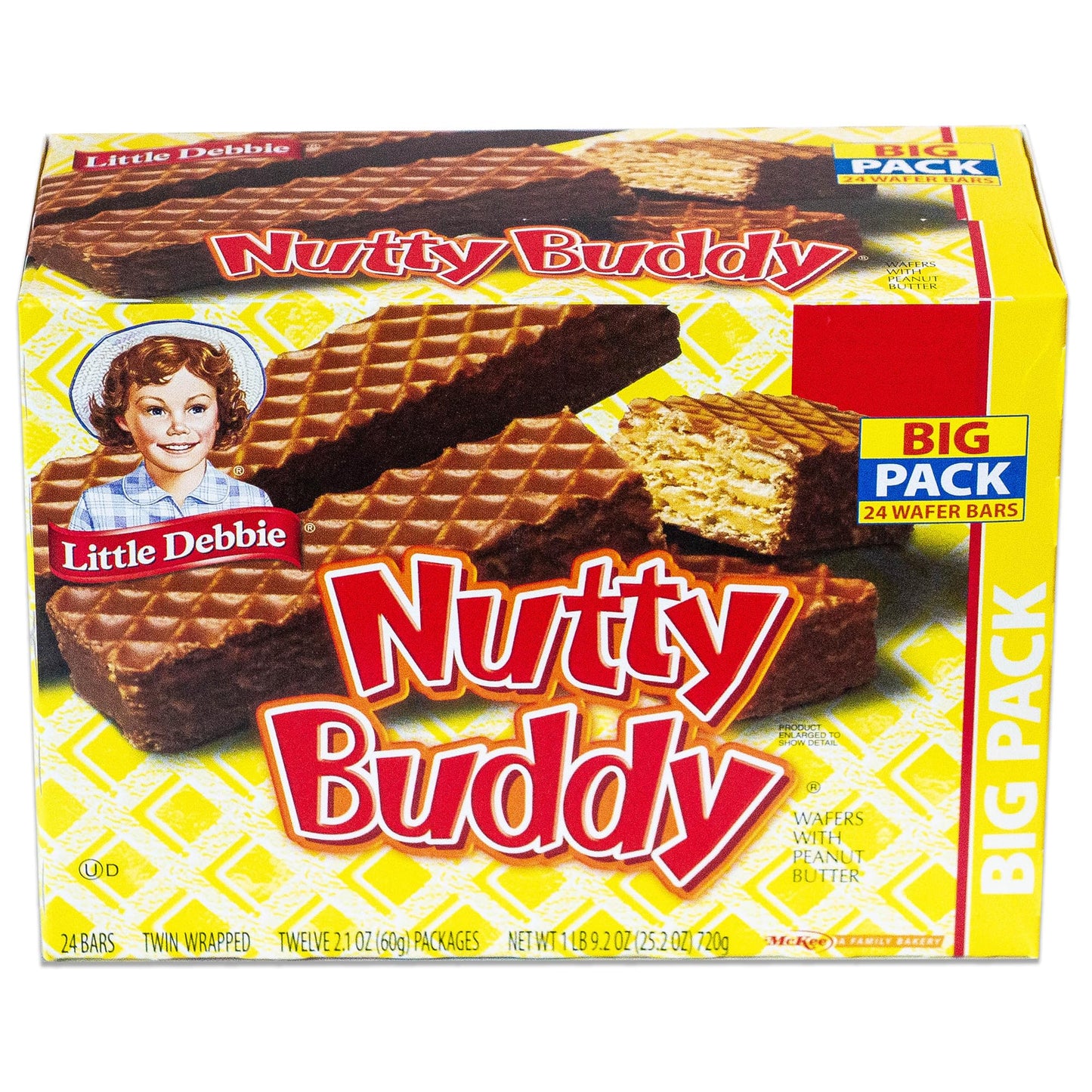 Little Debbie Nutty Buddy (3, 24Ct Packs) - Sweet And Salty Kettle Corn (5.5Oz) - 4 Items Total