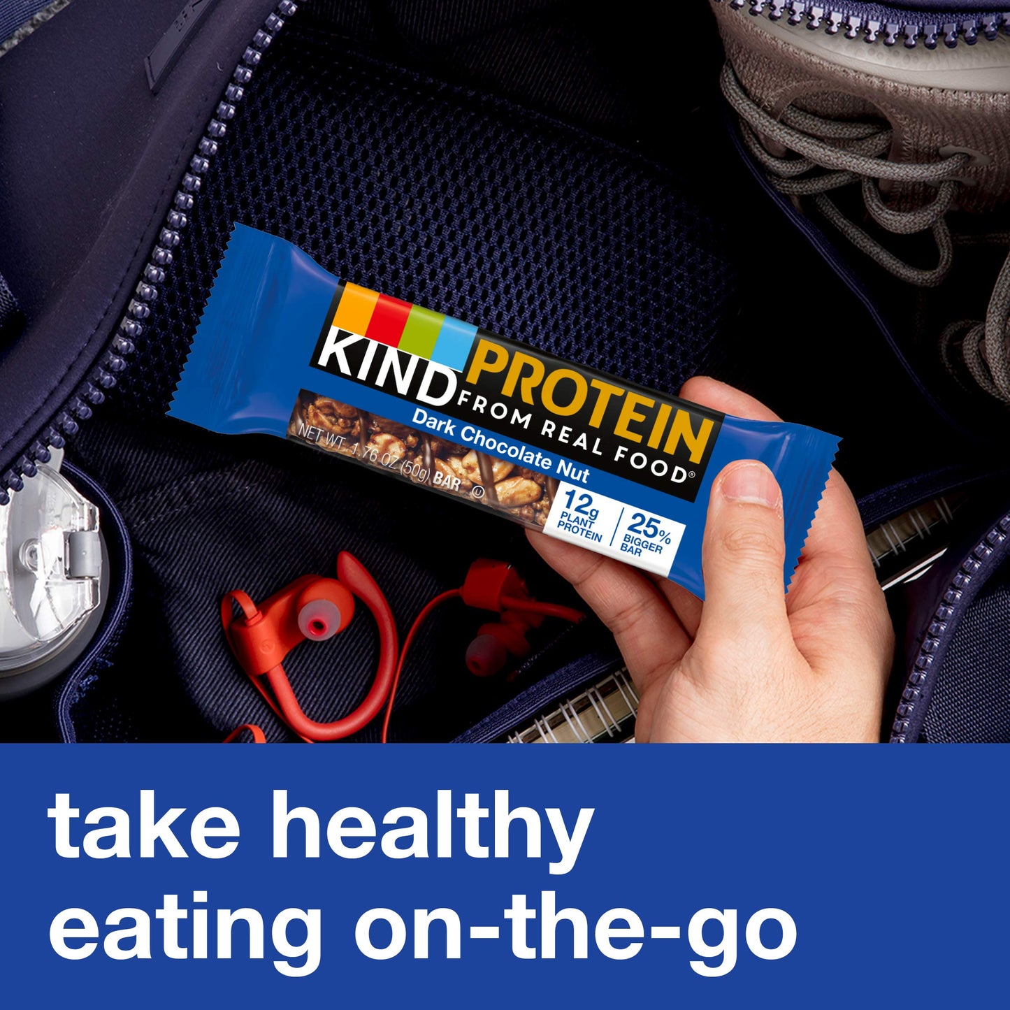 KIND Protein Bars Double Dark Chocolate Nut Gluten Free 12g Protein 1.76oz 12 Count