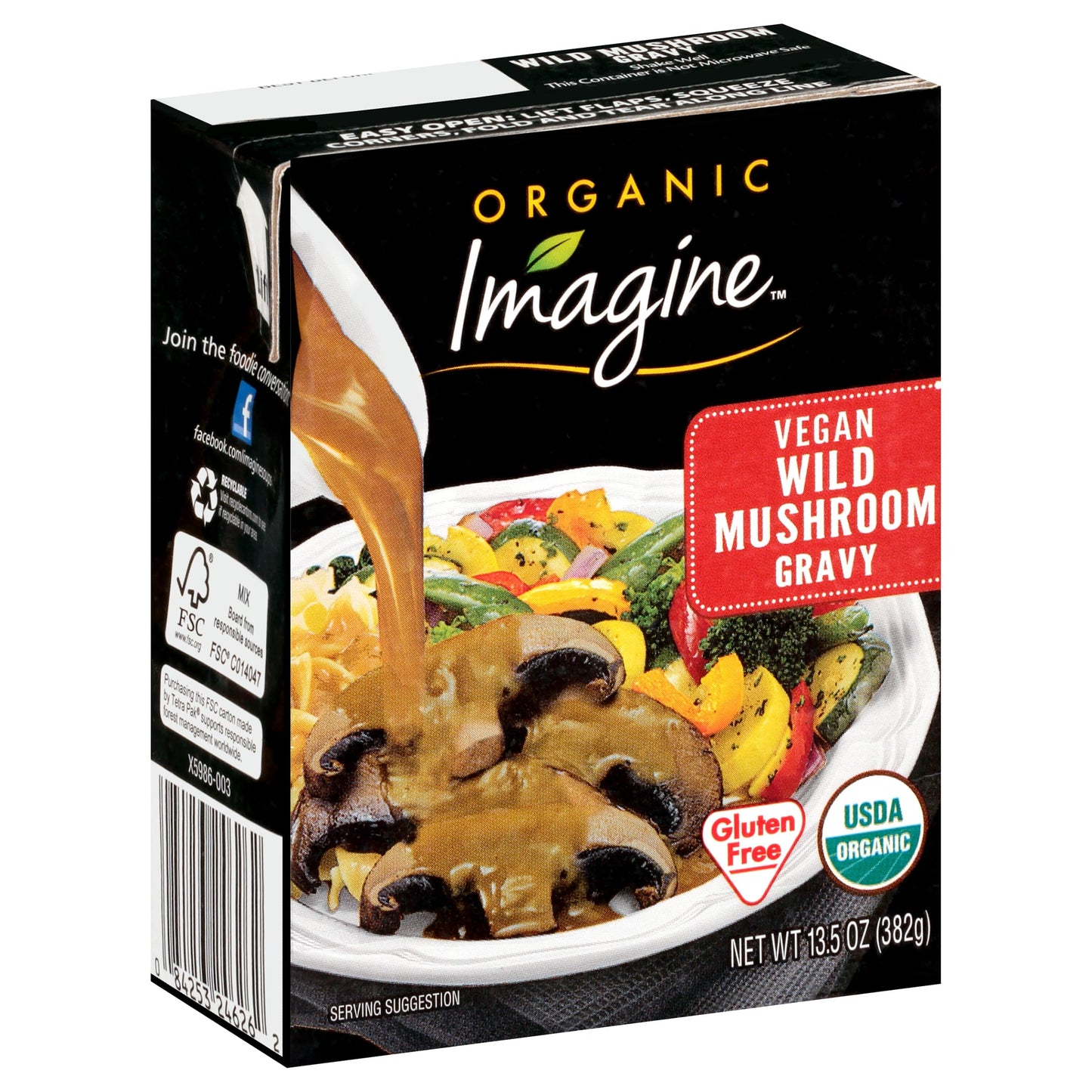 Imagine Organic Vegan Wild Mushroom Gravy 13.5 Oz