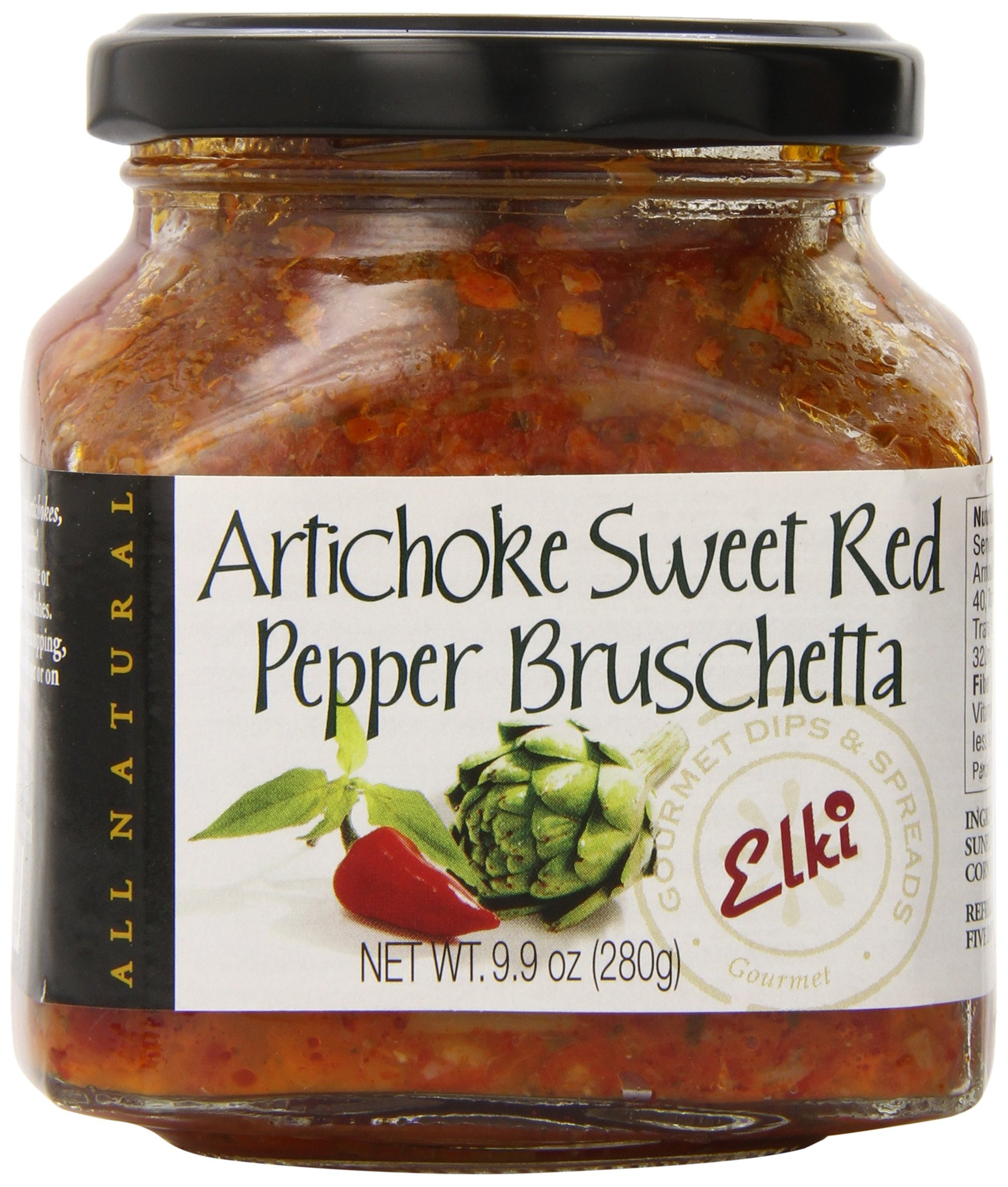 Elkis Gourmet Artichoke and Red Pepper Bruschetta, 9.9 Ounce