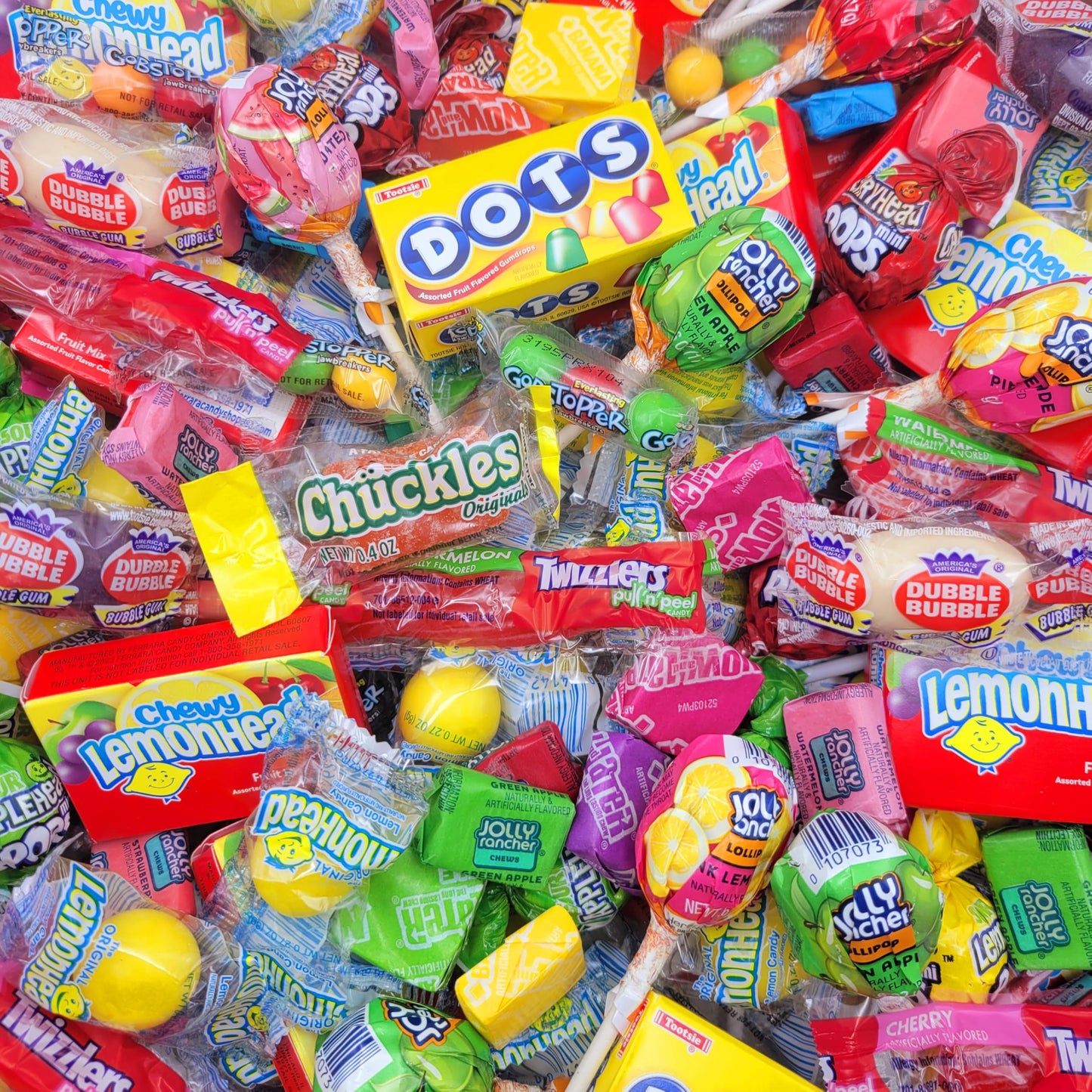 Yummy Chew Assorted Candy Variety Pack - 5lb Bulk Individually Wrapped Candies - Party Favors for Kids