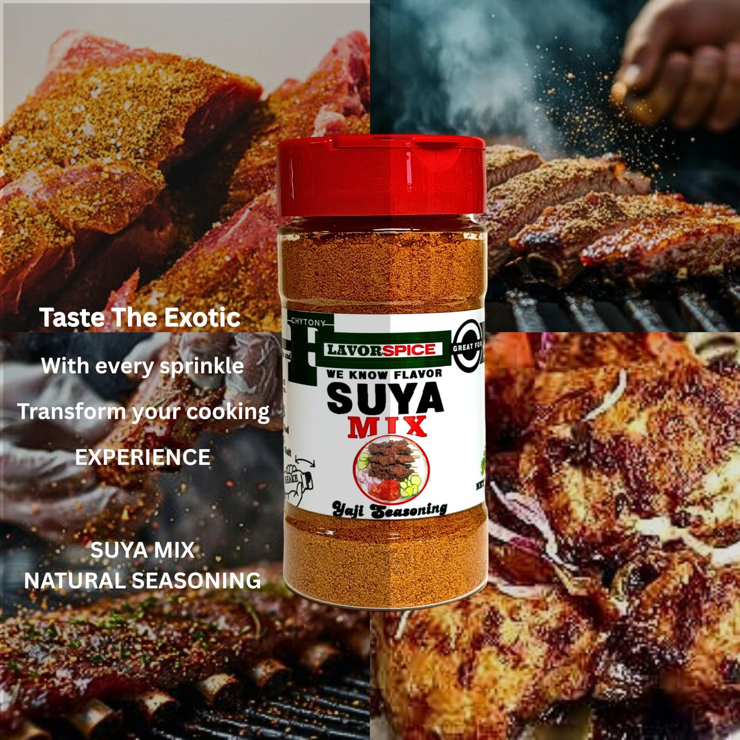 Suya Mix Nigeria Seasoning 8Oz | | Crafted With 100% Herbs And Spices Great For Keto, Great For Vegan