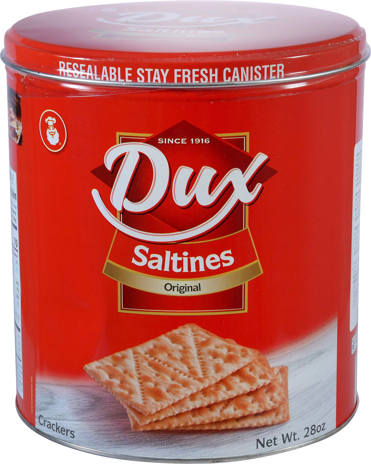 DUX Dux Saltine Crackers, Original, 28 Ounce, Pack of 1, Model 2963