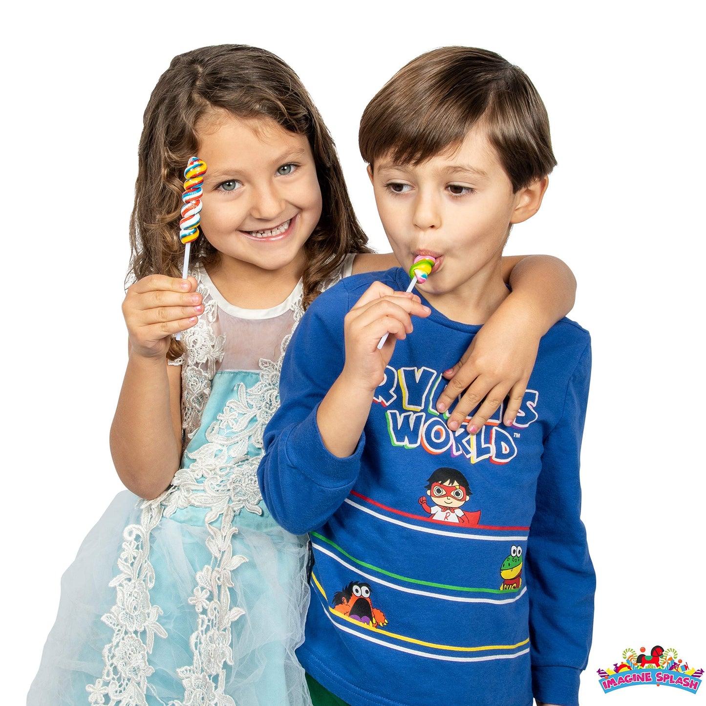 Rainbow Twisty Pops - 16 Pieces - Lollipop Party Favors