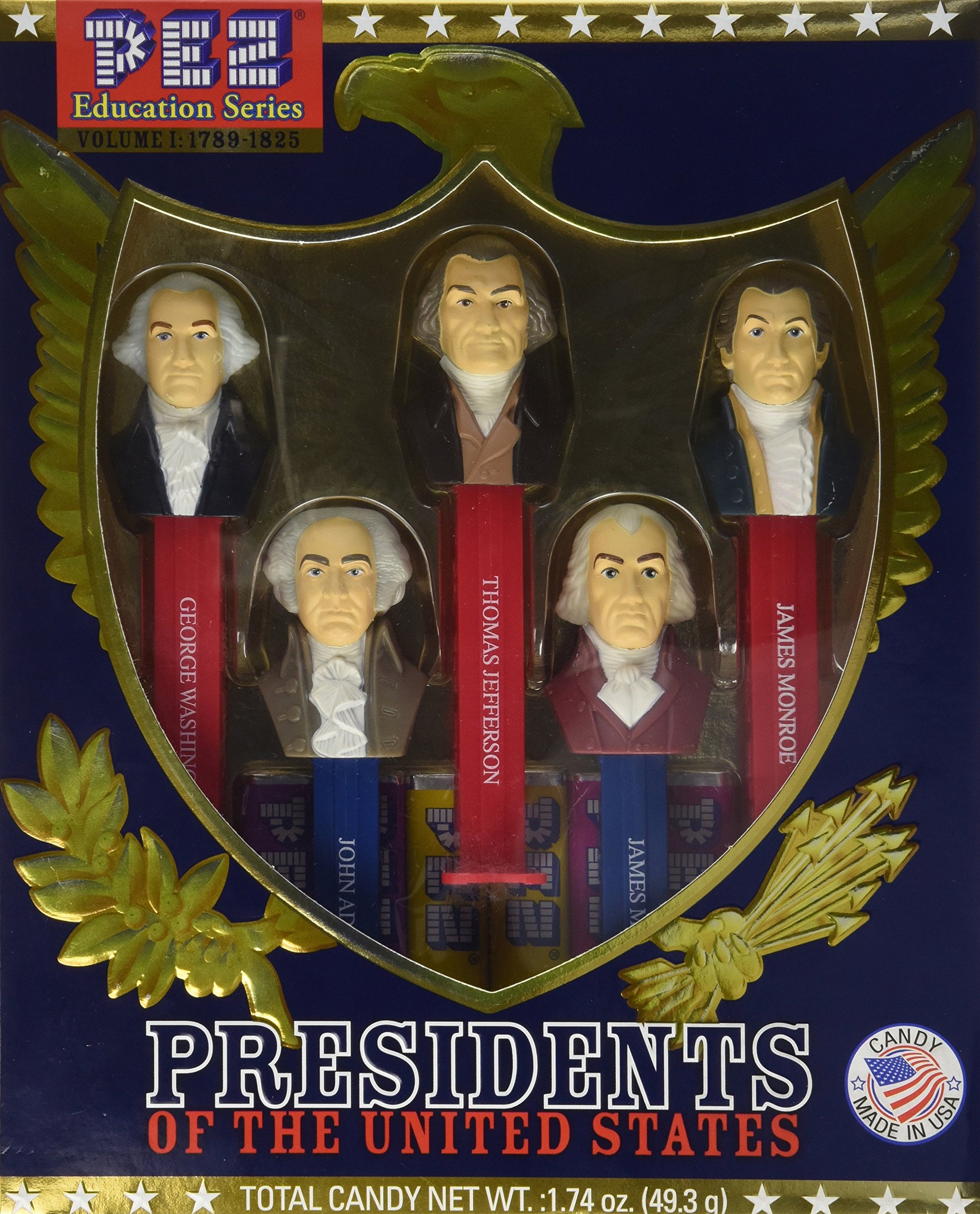 Presidents Of The Usa Pez Candy Dispensers: Volume 1 - 1789-1825