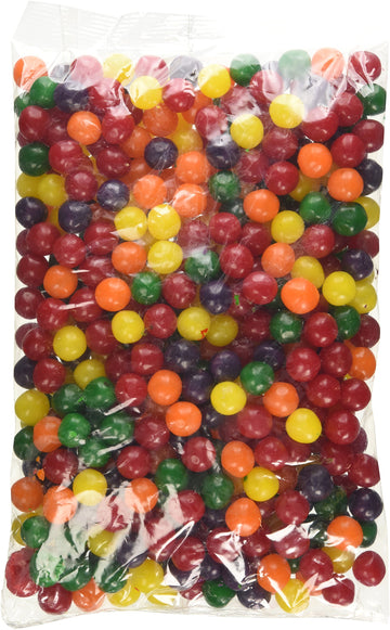 Sweet Candy Company Assorted Fruit Flavored Sour Ball Mix - Bulk Chewy Candy, Sour Cherry, Lemon, Grape, Tangerine, Apple, Flavo