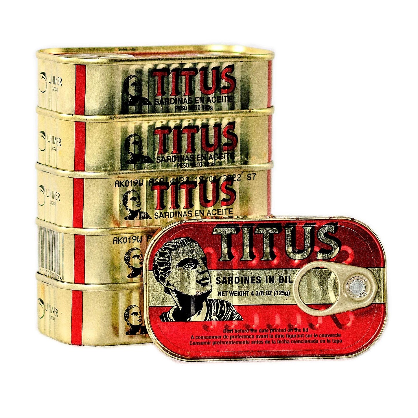 Titus Sardines Pack Of 5 (5X125G)