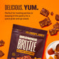 Brownie Brittle - Chocolate Chip & Salted Caramel Thin And Crispy Sweet Snacks (Pack Of 20, 1 Oz), Rich Gourmet Brownie Bites De