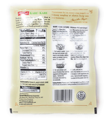 Mama Sita'S Mixed Spices, Marinades, Sauces And Seasonings 6 Packs (Kare-Kare Peanut Sauce Mix)