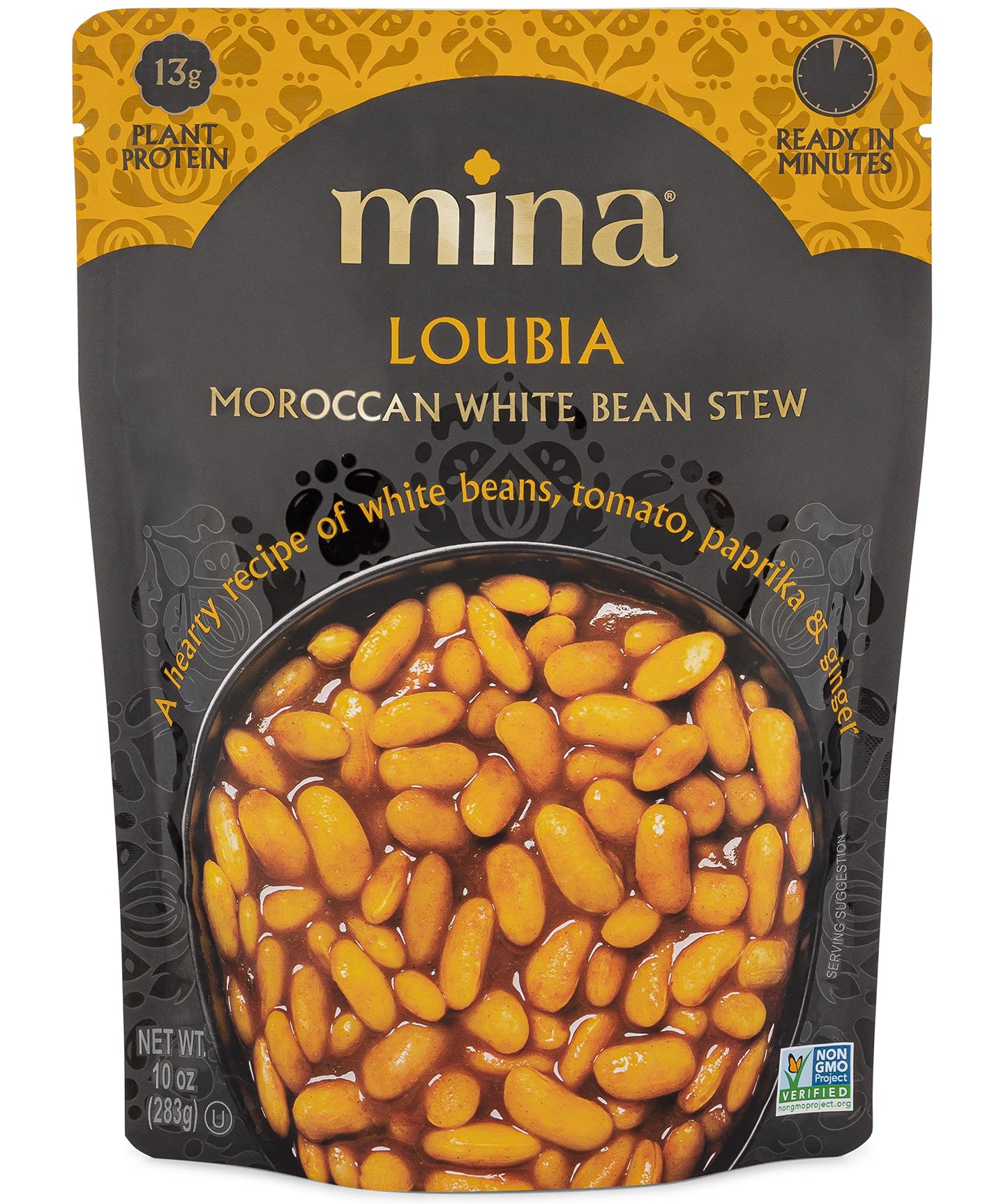 Mina, Loubia Moroccan White Bean Stew, 10 Ounce