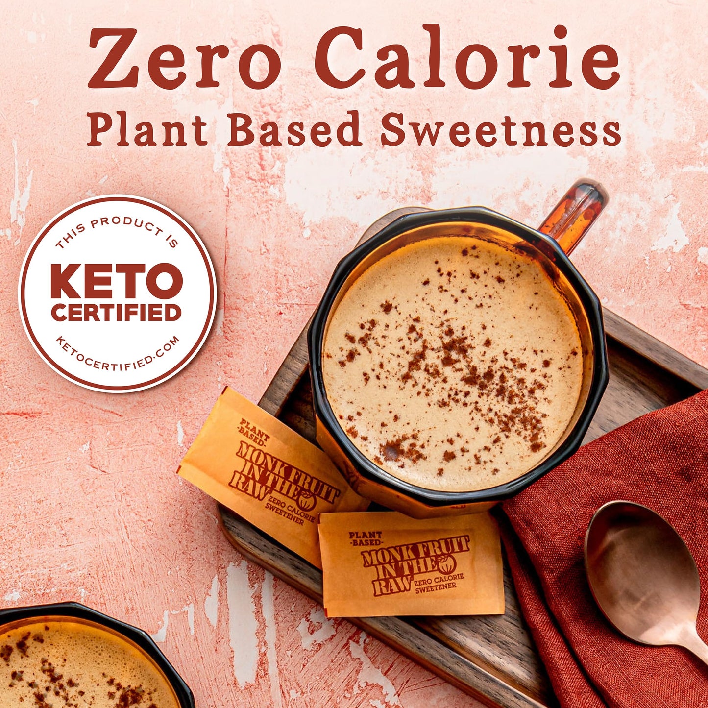 MONK FRUIT IN THE RAW, Natural Monk Fruit Sweetener w/Erythritol, Sugar-Free, Keto, Gluten Free, Zero Calorie, Low Carb, Vegan S