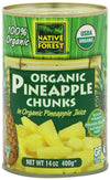 Native Forest Pineapple Organic Chunks, 14-Ounce (Pack Of 6)