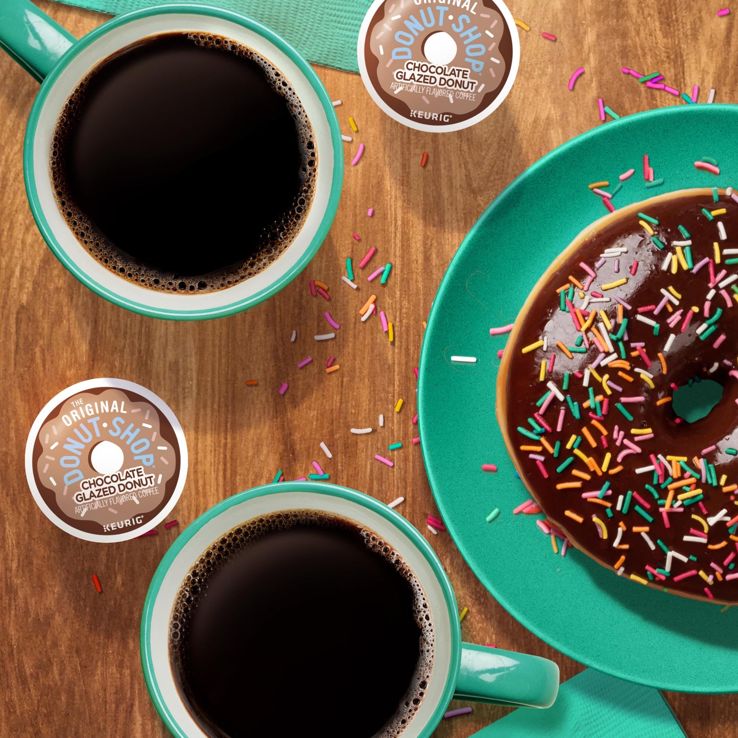 Keurig Coffee Pods K-Cups 16 / 18 / 22 / 24 Count Capsules All Brands / Flavors (24 Pods Donut Shop - Chocolate Glazed Donut)