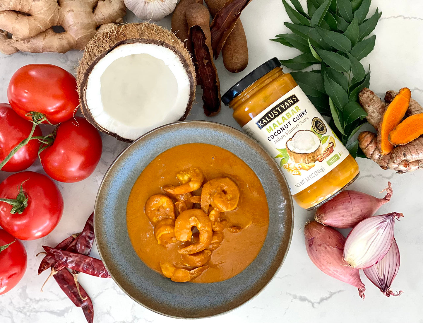 Kalustyan'S Coconut Curry Sauce, Indian Simmer Sauce - From New York City'S Favorite Spice Destination - Notes Of Tangy Tamarind