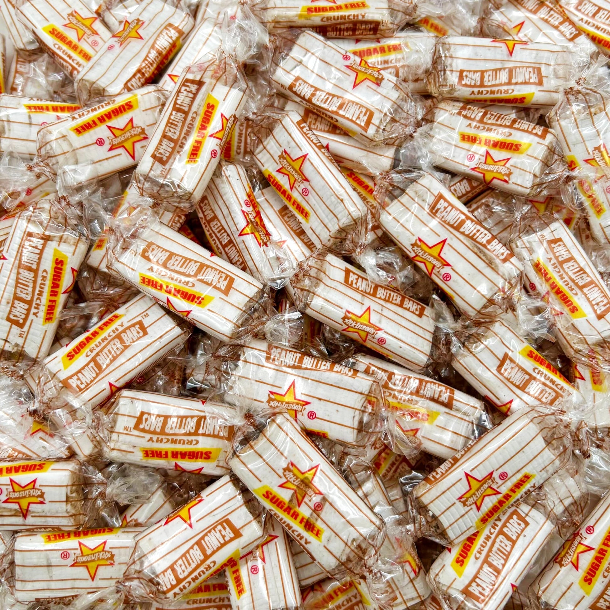 Atkinsons Sugar-Free Peanut Butter Candy Bars (1 Pound Bag - Approx. 70 Count)