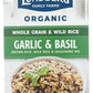 Lundberg Organic Whole Grain Rice & Wild Rice, Garlic & Basil, 6oz, Gluten-Free, Vegan, Kosher, USDA Certified Organic, Non-GMO