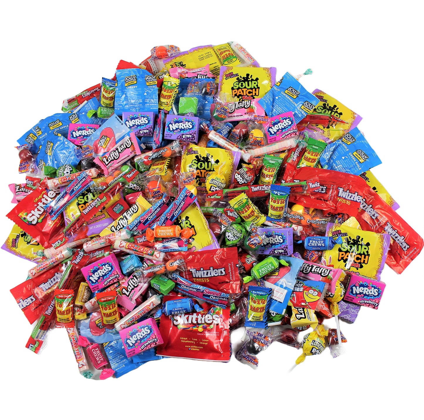 Ultimate Assorted Candy Party Mix - 12 Lb Bag - Fun Size Skittles, Sour Patch Candy, Nerds, Jolly Ranchers Lollipops, Fruit Chews, Smarties, & More - Mega Variety Bulk Candy Assortment - Individually Wrapped Candy - Candy Bulk – By Queen Jax