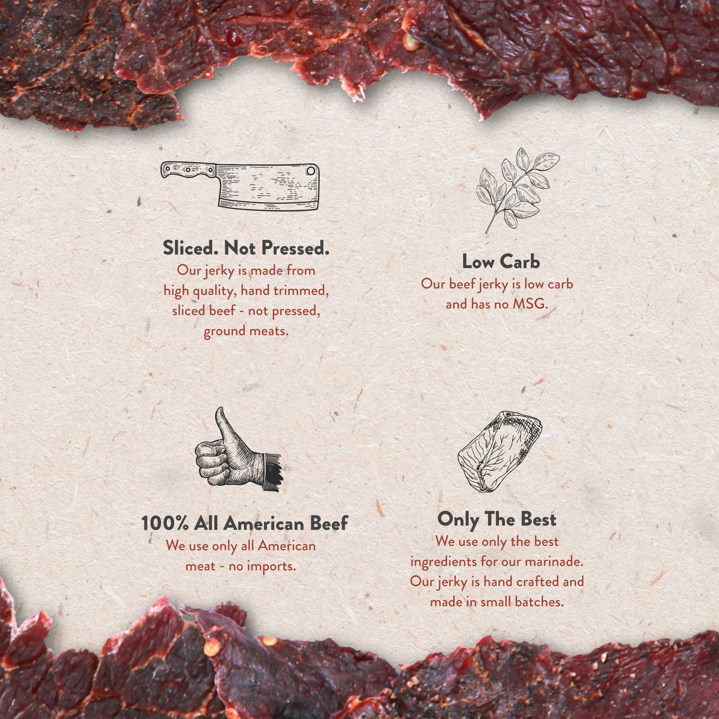 Hardtimes Beef Jerky - Variety, Specialty Gift Bag - Great Gift For Father'S Day, Holiday, & Birthday - 5 Pack Of 2.25 Oz Bags O