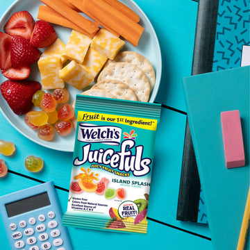 Welch'S Juicefuls Juicy Fruit Snacks, Mixed Fruit, Berry Blast & Island Splash Fruit Gushers Variety Pack, Great For School Lunc