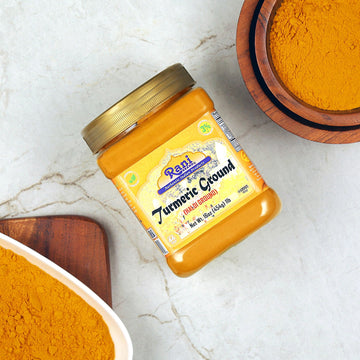 Rani Turmeric (Haldi) Root Powder Spice, (High Curcumin Content) 16Oz (1Lb) 454G Pet Jar, Pack Of 6 ~ All Natural | 100% Pure, S