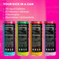 EBOOST Super Fuel Natural Energy Drink - Variety Pack  12 Pack - 3 x Orange Mango  Strawberry Lemonade  Ginger Lime  and Blue Raspberry - Natural Caffeine from Coffee and Green Tea