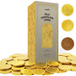 Fruidles Milk Chocolate Coins - Wrapped In Gold - Nut Free - Vault Design (1-Pound)