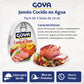 Boneless Cooked Ham in Water by Goya, Pack of 3, 16 oz Cans, Skinless and Ready to Eat Lunch Meat, Fully Cooked Packaged Ham for
