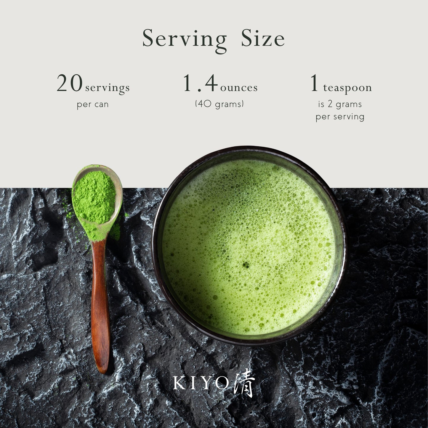 Kiyo Matcha Ritual Grade Wakyo Ceremonial Uji Matcha - Pure Japanese First Harvest Ceremonial Grade Matcha Green Tea Powder from