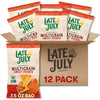 Late July Snacks, Organic Multigrain Sweet Potato Tortilla Chips, 7.5-oz. Bag (Pack of 12)
