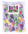 Assorted Fruit Buttons - 2 Lbs Of Bulk Individually Wrapped Cherry Orange Lemon Sour Apple Grape Hard Candy
