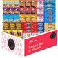 Blunon Cookies Individually Wrapped Variety Pack - 45 Count Bulk Assortment Care Package Sampler Gift Box
