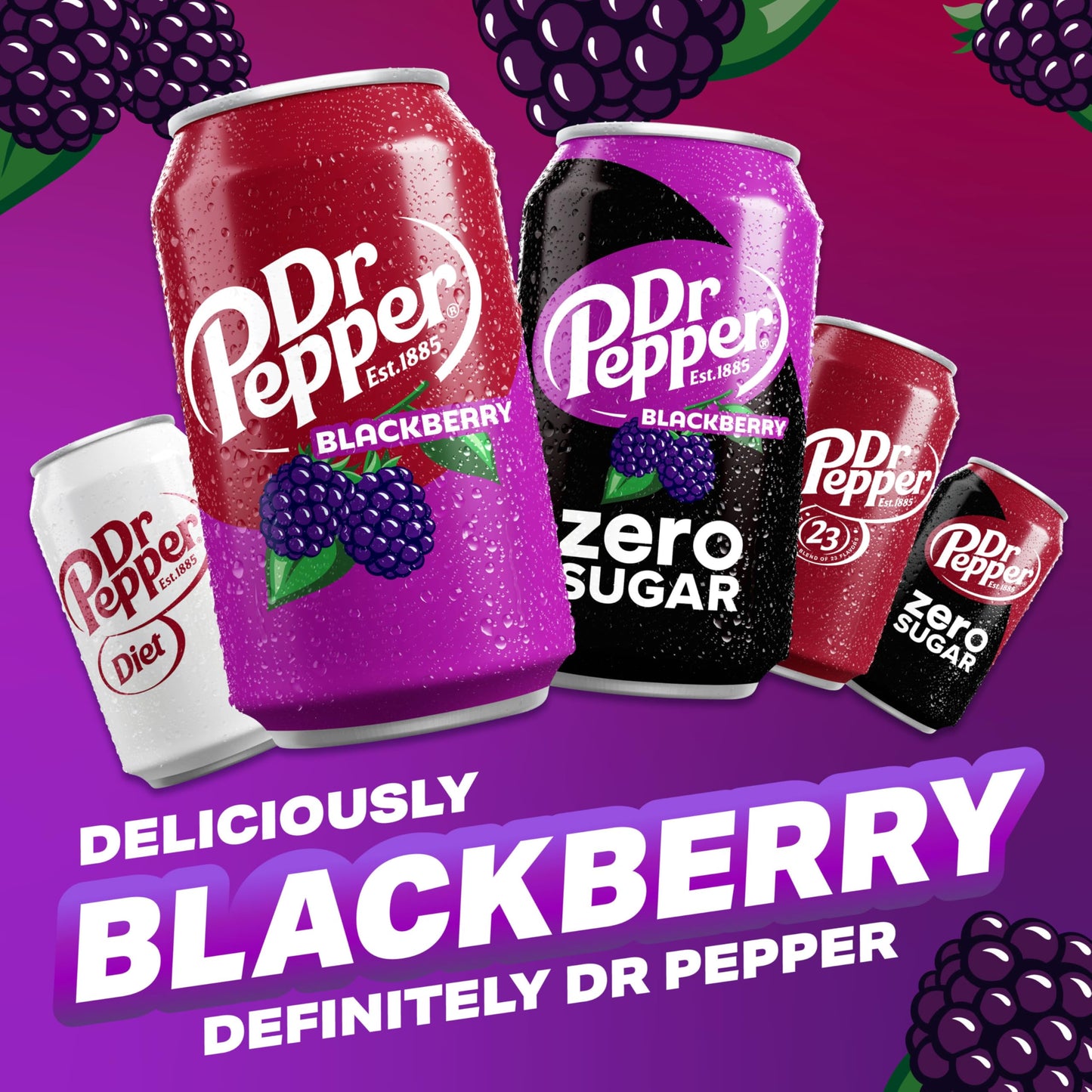Dr. Pepper Blackberry Zero Sugar 12oz 12pk
