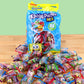 SpongeBob SquarePants Krabby Patties Gummy Candy, Mixed Fruit Flavors, 65 Count, 20.64 oz, by Frankford Candy