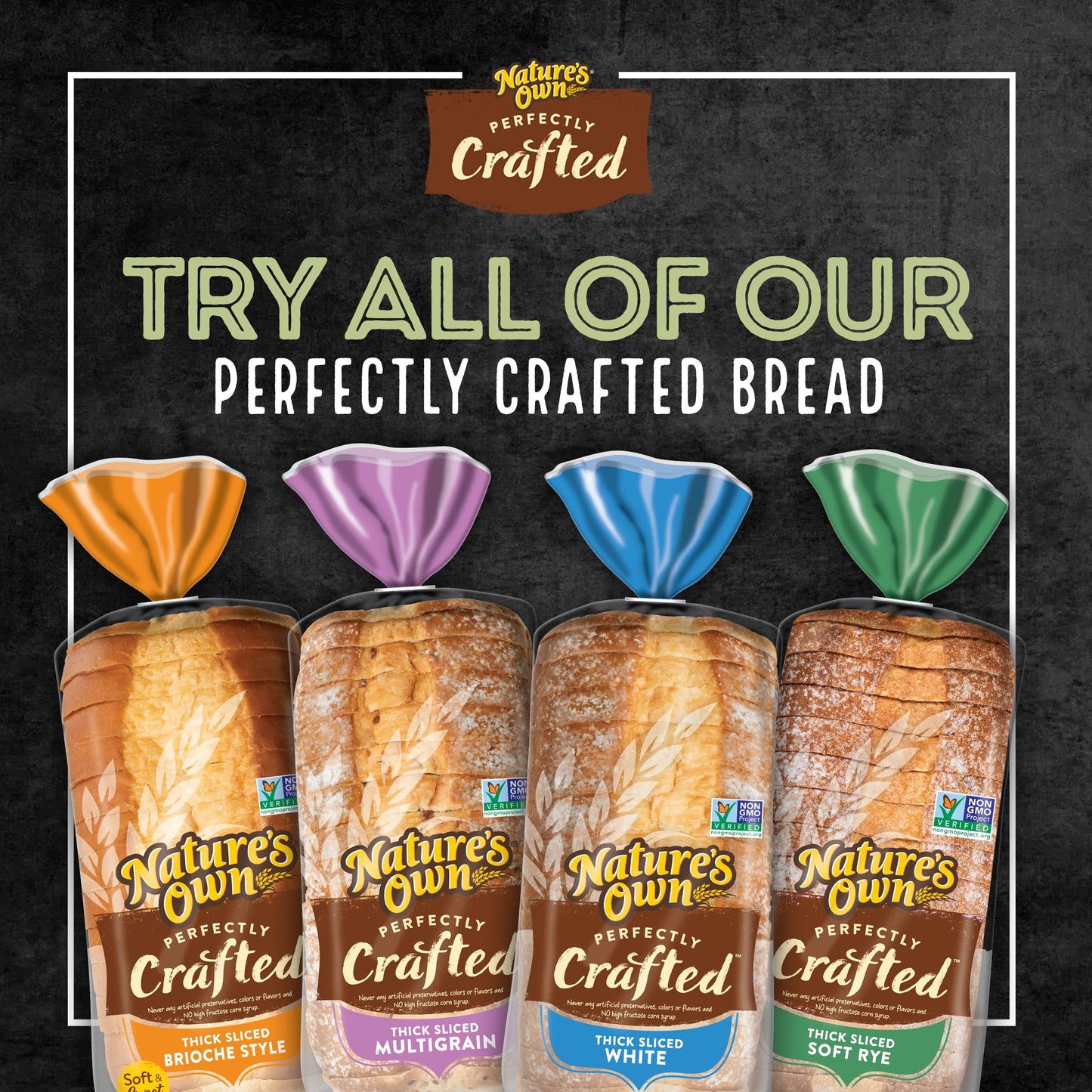 Natures Own Perfectly Crafted Sourdough Bread, Thick Sliced Non-GMO Sourdough Bread, 22 oz Loaf