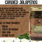 Green Jay Gourmet Pickled Candied Jalapeos In A Jar - Fresh Hand Jarred Vegetables For Cooking & Pantry - Home Grown Pre-Prepare