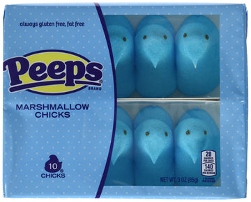 Marshmallow Peeps Blue Chicks 10Ct (2 Trays In Total)