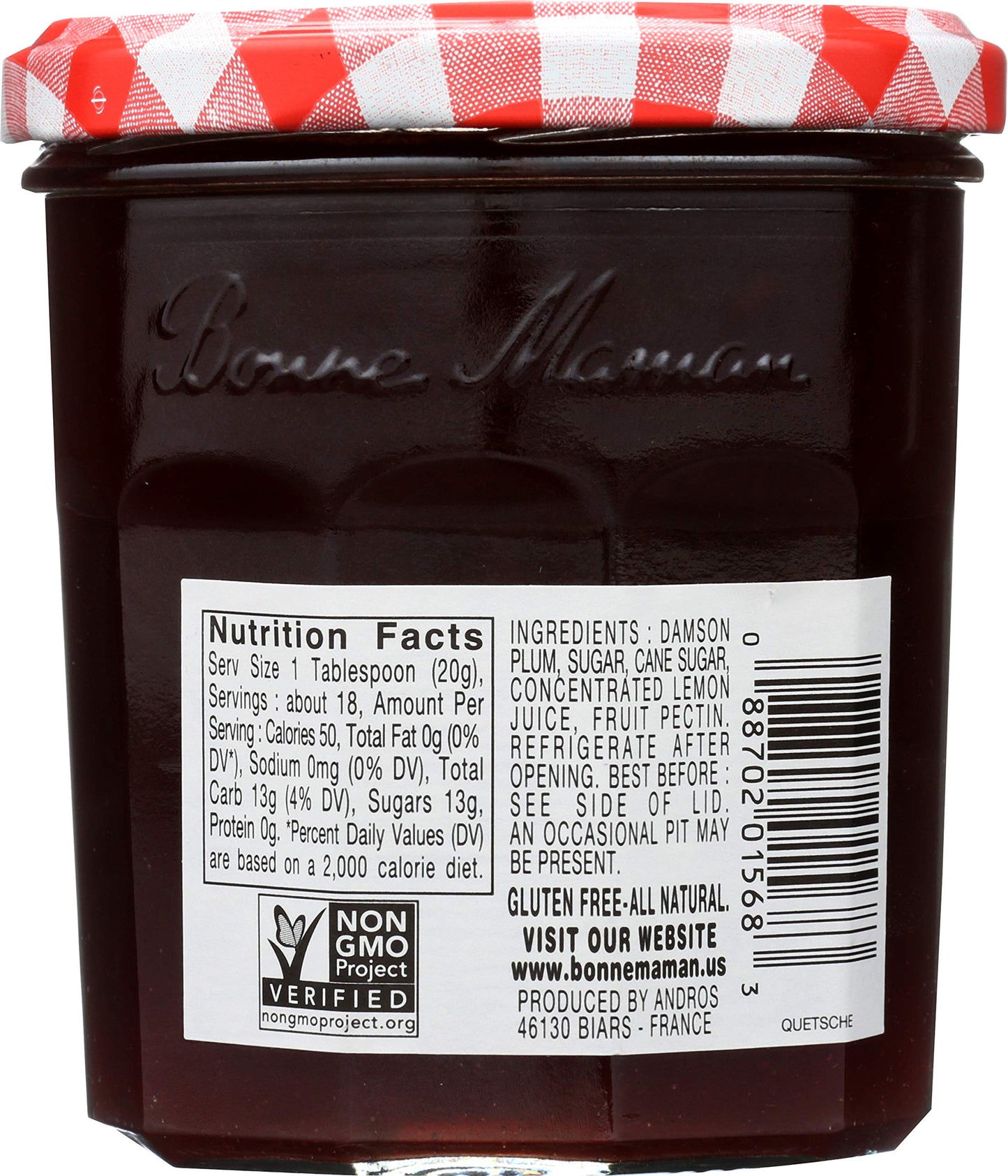 Bonne Maman Plum Preserves, 13-Ounce Jars (Pack of 6)