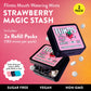 Flintts Mints Strawberry Stash (2X Refill Strawberry Magic) - Sugar Free & Vegan, Mouth Watering Breath Freshener Mints For Oral