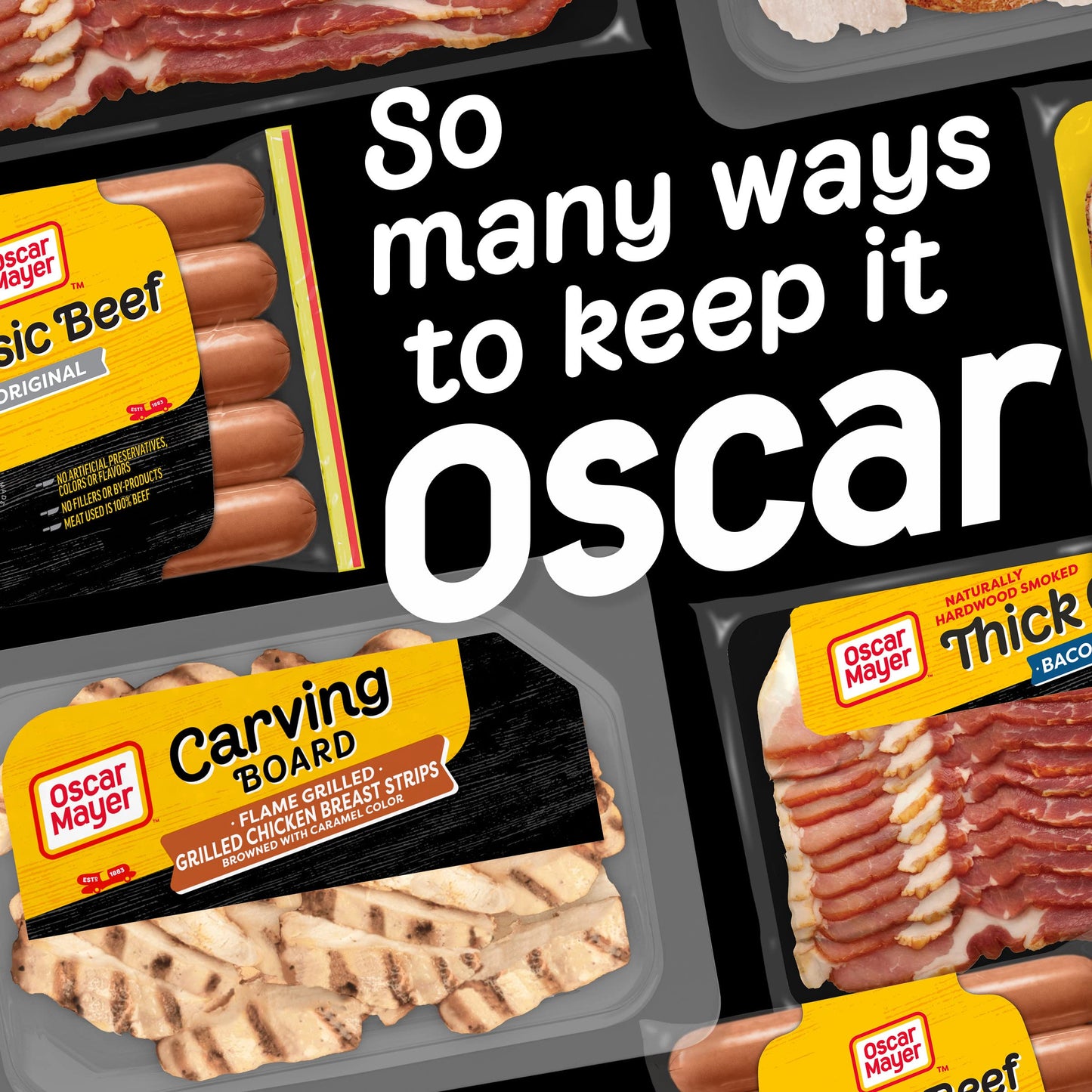 Oscar Mayer Carving Board Flame Grilled Chicken Breast Strips Sliced Deli Sandwich Lunch Meat (6 oz Tray)