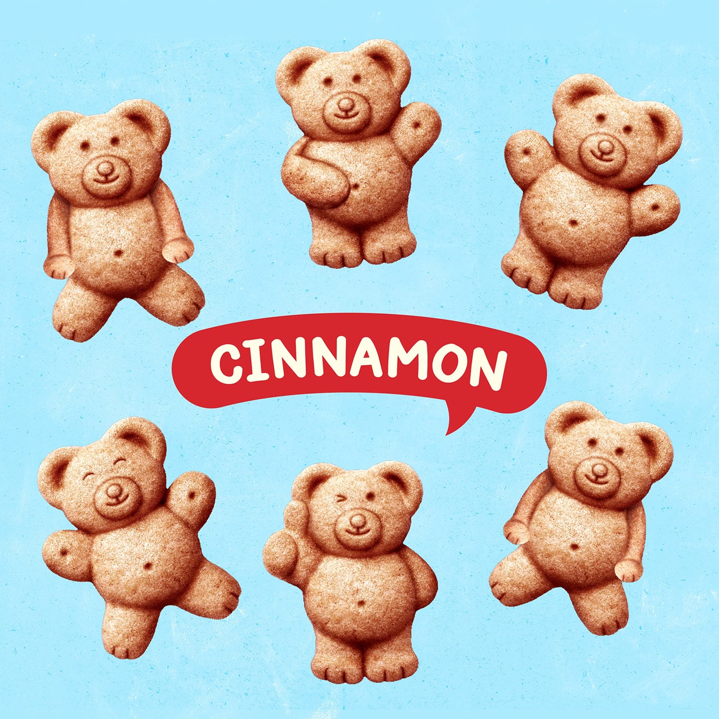 Teddy Grahams Cinnamon Graham Snacks, 6 - 10 Oz Boxes